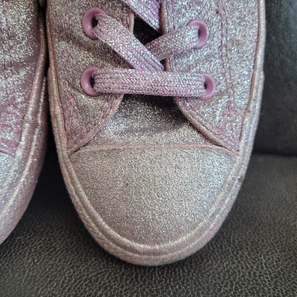 Pink Glitter Converse - Picture 3 of 9